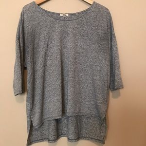 Boxy Heather Grey Blouse